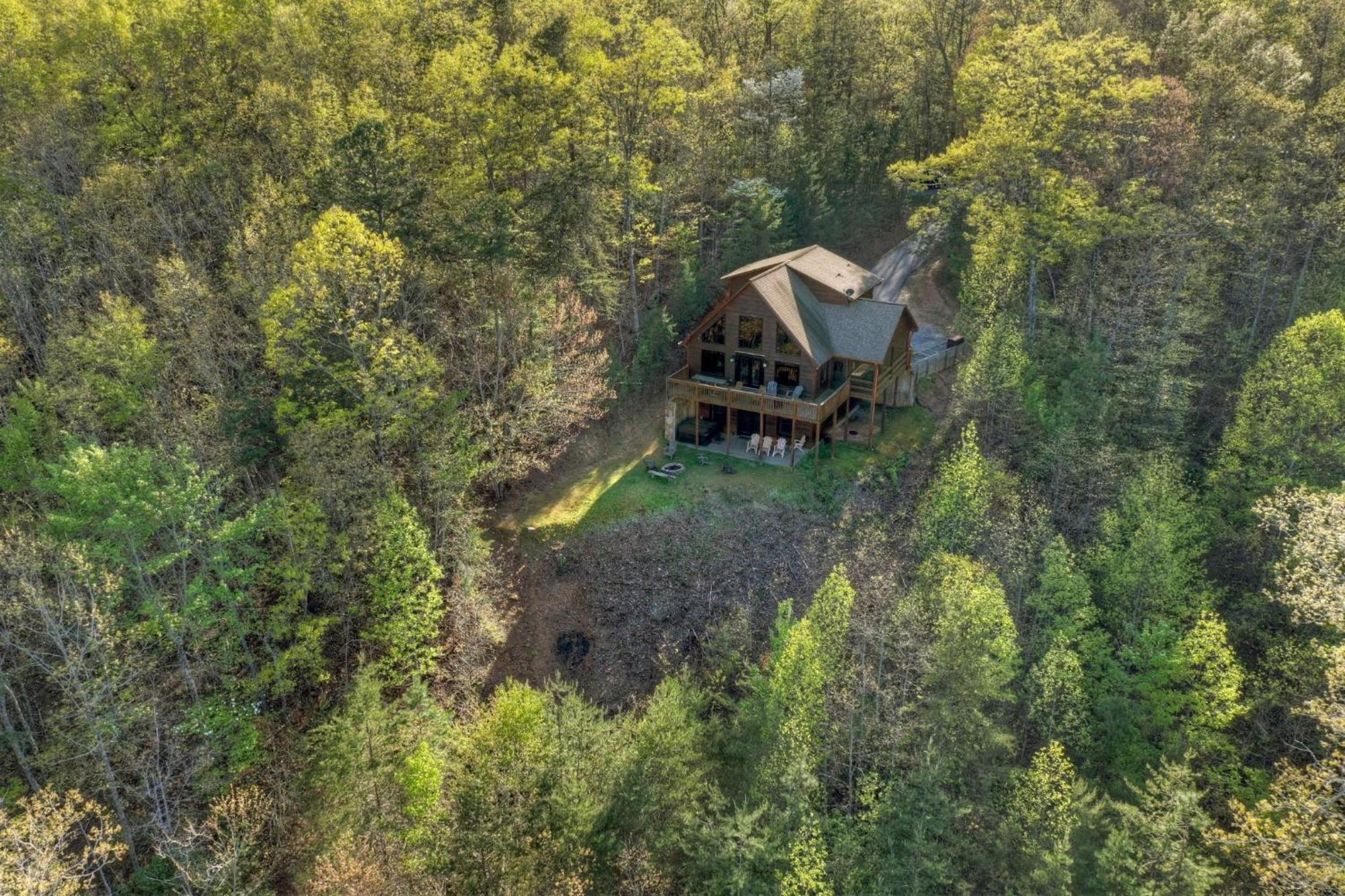 The View Sweeping Mountain Views Gas Fireplace Game Room Hot Tub Blue Ridge Extérieur photo