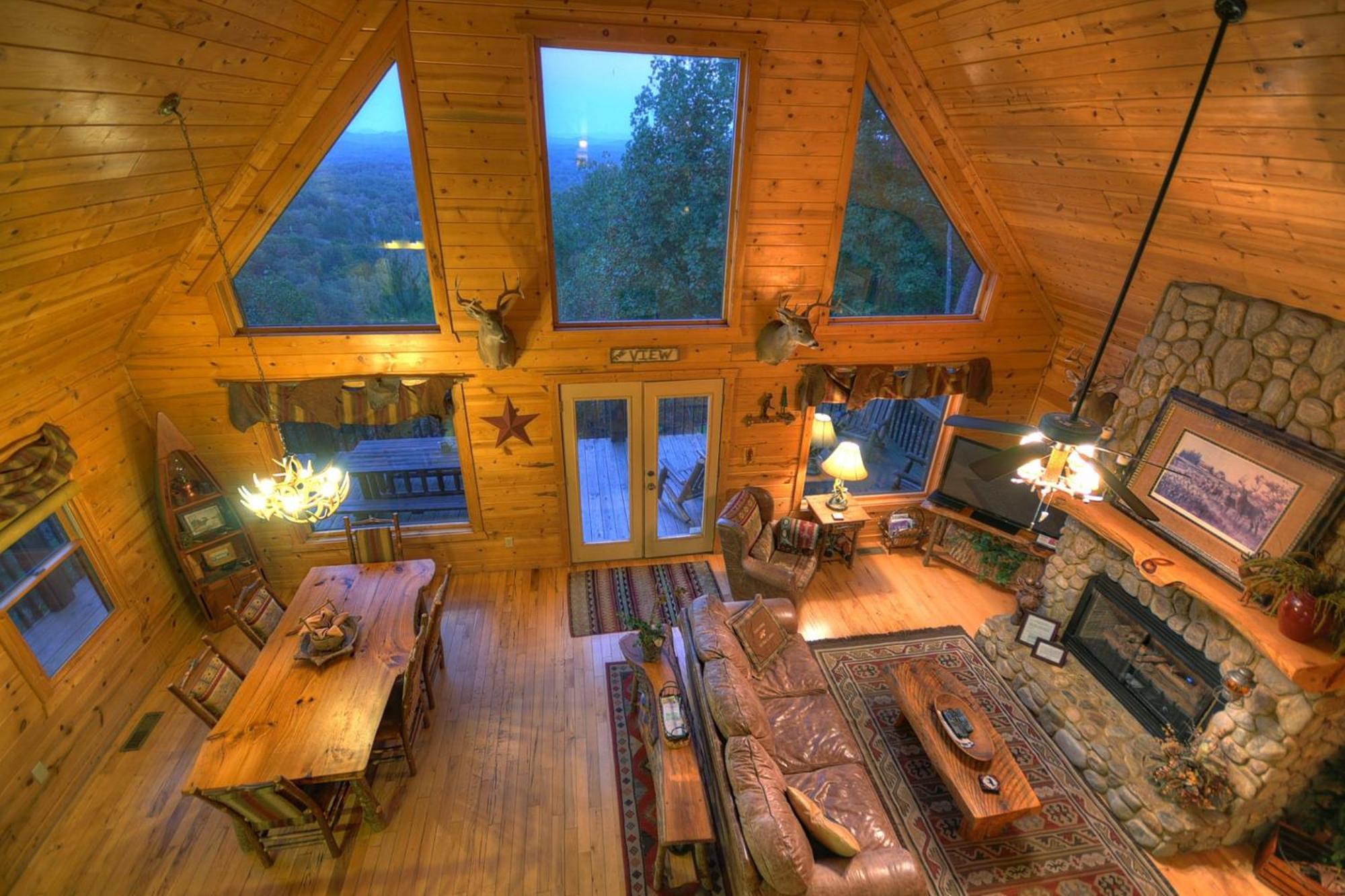 The View Sweeping Mountain Views Gas Fireplace Game Room Hot Tub Blue Ridge Extérieur photo